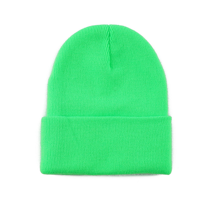 Wholesale Solid color knit hat  basic style beanie
